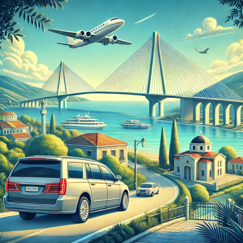 Private Athens airport transfer to Nafpaktos