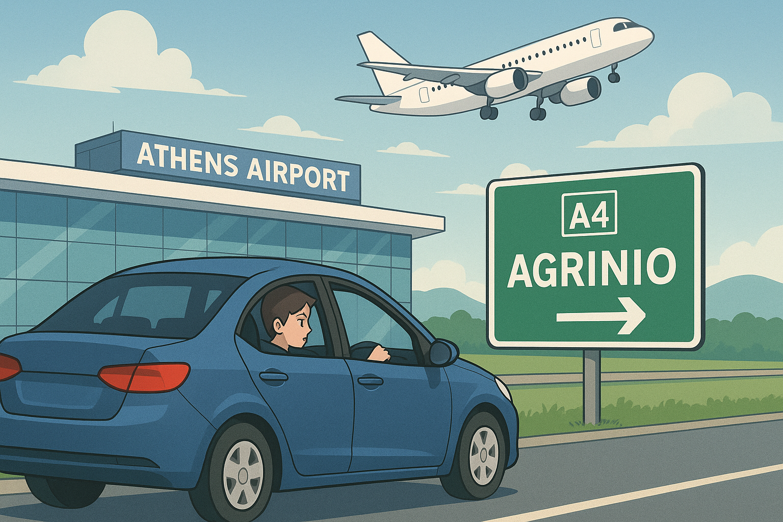 Private transfer from Athens Airport to Agrinio